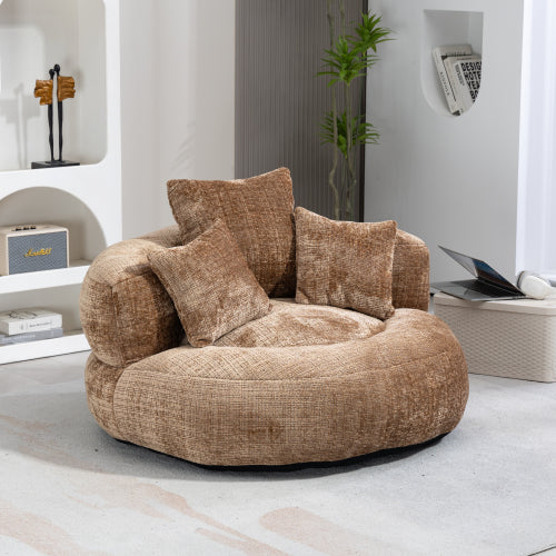 COOLMORE Lazy Sofa Durable Comfort Lounger High Back Bean Bag Chair Couch With Three Pillows For Adults And Kids, Indoor & Outdoor, Single Gaming Sofa Chair For Bedroom,Office