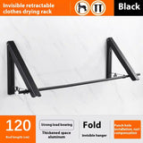 Non Perforated Space Aluminum Foldable Invisible Thick Drying Rack