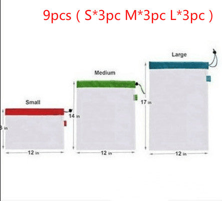 Fruit And Vegetable Multi-functional Splicing Beam Mouth Mesh Bag Suit Combination