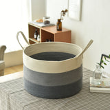 Cotton Rope Storage Basket Cotton Rope Basket, Toys, Sundries, Laundry Storage Basket