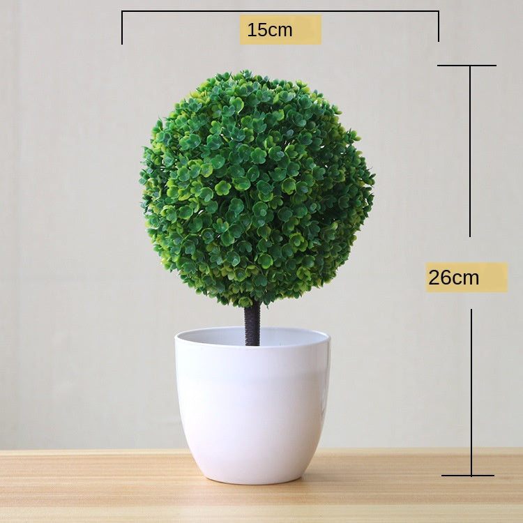Simulation plant potted grass ball bonsai tree home decoration flower ornaments