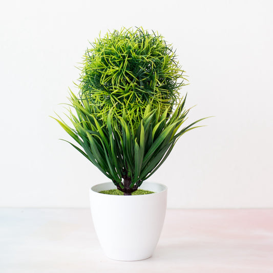 Simulation plant potted grass ball bonsai tree home decoration flower ornaments