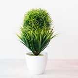 Simulation plant potted grass ball bonsai tree home decoration flower ornaments