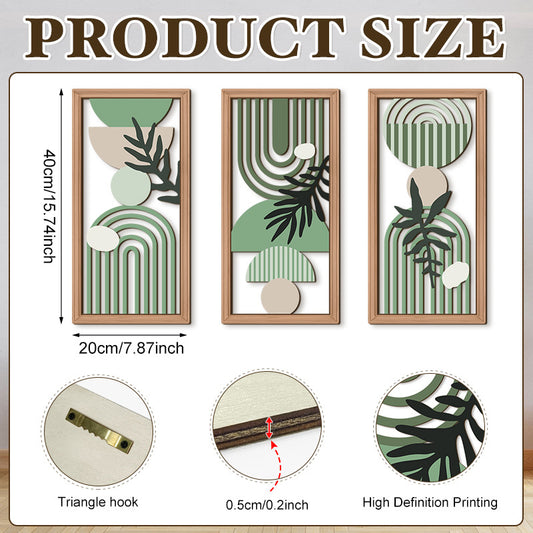 Plant Flower Wooden Hollow-out Board Home Decoration