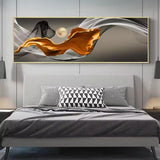 HD Single City Night Scene Canvas Painting