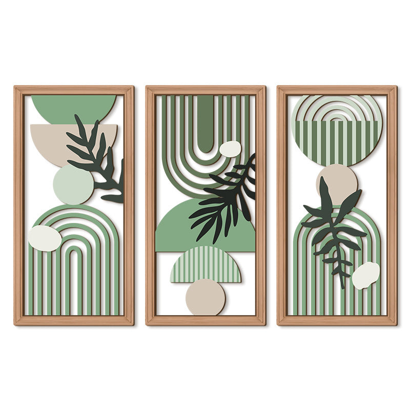 Plant Flower Wooden Hollow-out Board Home Decoration
