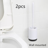 Non-stick Hair Soft Plastic Brush Head Toilet