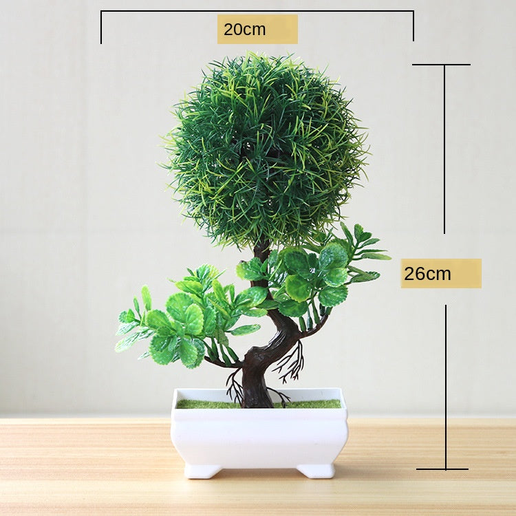 Simulation plant potted grass ball bonsai tree home decoration flower ornaments