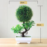 Simulation plant potted grass ball bonsai tree home decoration flower ornaments