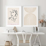 Scandinavian abstract painting poster wall picture