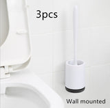Non-stick Hair Soft Plastic Brush Head Toilet