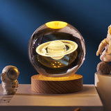 Luminous Starry Sky And Planets Moon Moon Crystal Ball Small Night Lamp Projection Ambience Light Creative Gift New Strange Gift