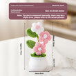 Puff Tree Handmade Wool Weaving Small Pot Plant Office Decoration