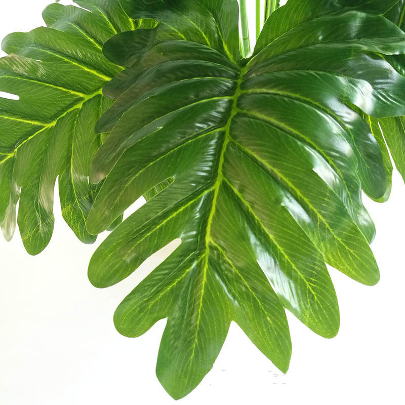 Simulation Of Iron Tree Palm Sky Anemone Leaves Plant Wall Decoration Accessories