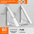 Non Perforated Space Aluminum Foldable Invisible Thick Drying Rack