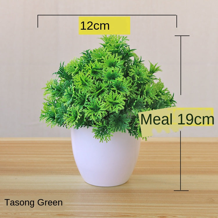 Simulation plant potted grass ball bonsai tree home decoration flower ornaments