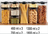 Food Grade Grains Sealed Plastic Cans Transparent Stackable Refrigerator Preservation Storage Box