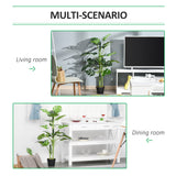 100cm/3.3FT Artificial Monstera Tree Decorative Cheese Plant 21 Leaves With Nursery Pot, Fake Tropical Palm Tree For Indoor Dcor