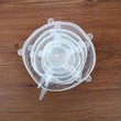 6Pcs Food Silicone Cover Fresh-keeping Dish Stretchy Lid Cap Reusable Wrap Organization Storage Tool Kitchen Accessories 6PCS Silicone Stretch Lids