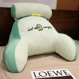 Sofa Fluffy Cushion Luncheon Pillow Triangle Reading Cushion Bedside Soft Large Backrest Lumbar Cushion Office Chair Cushion
