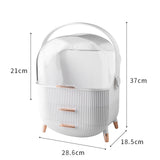 Makeup Organizer,Skincare Organizer With 2 Drawers And Transparent Cover,Cosmetic Display Case For Vanity Organizer And Bathroom Countertop Storage