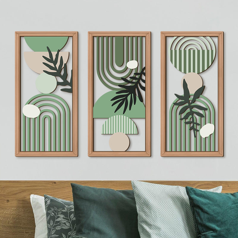 Plant Flower Wooden Hollow-out Board Home Decoration
